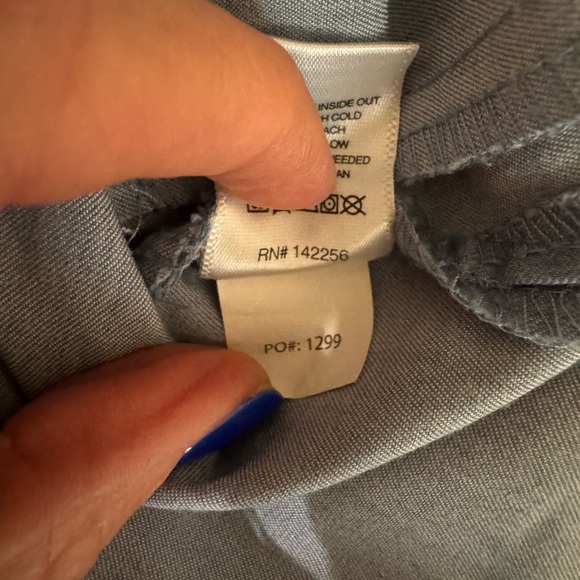 Figs Heather Indigo Denim Casma top-XXS - Picture 3 of 3